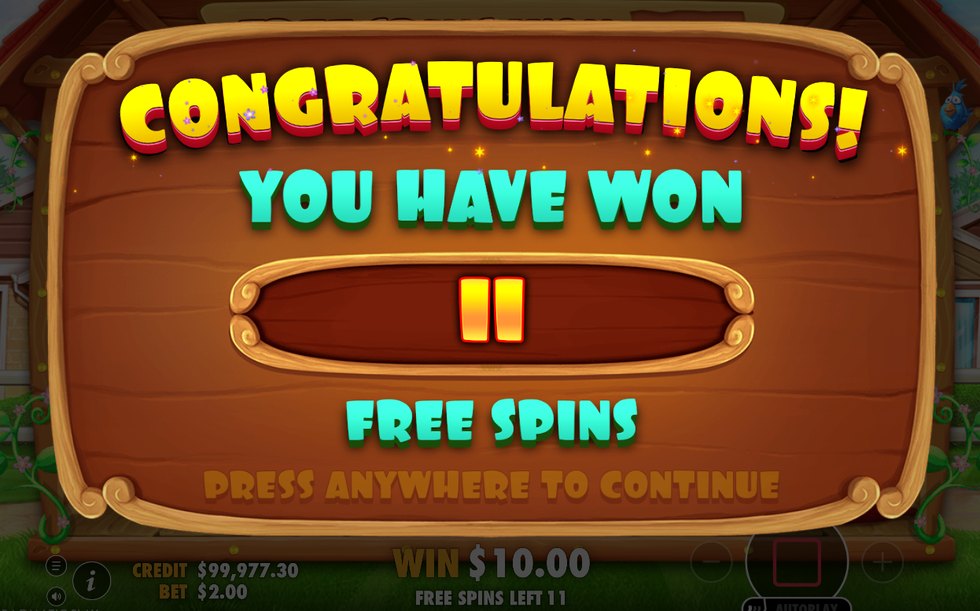 Rutnätet med 3x3 rutor som avgör antalet Free Spins