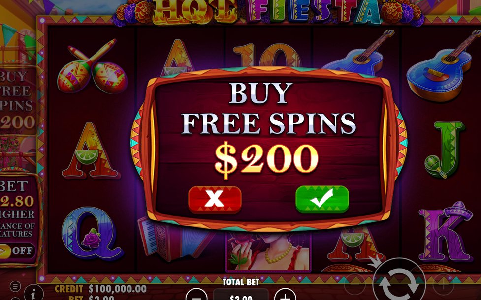Skärmen visar BONUS på hjul 1, 3 och 5