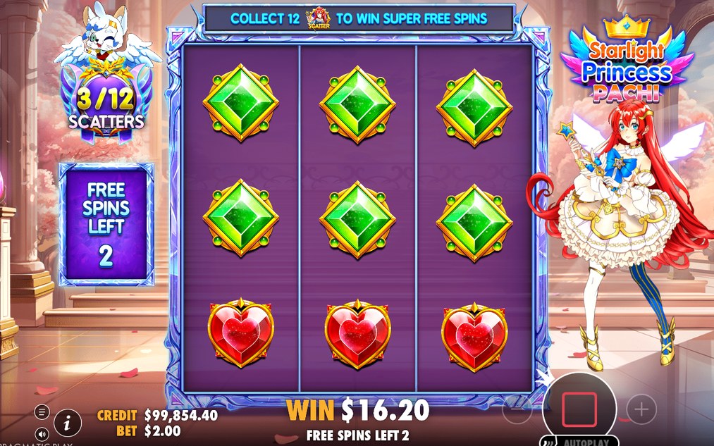 Free Spins med staplade hjul och X/12-räknare för Scatter